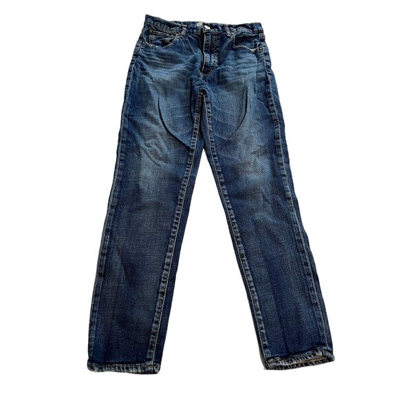 MOUSSY Vintage Cameron Skinny Jeans in Dark Blue Denim
